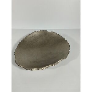 Decorative Accent Bowl Metallic Geode Crystal‎ Shape Rustic Modern Decor
